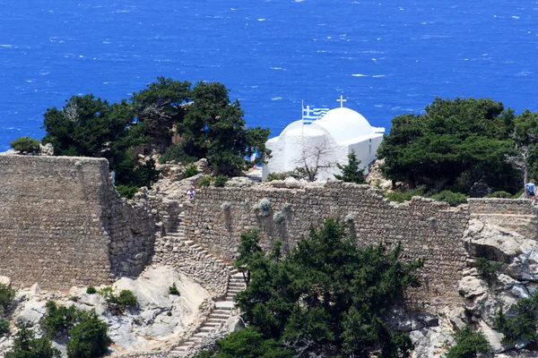 ギリシャのロードス島にあるモノリオス城 — ストック写真
