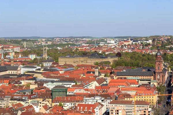 뷔르츠부르크 레 지 던스와 역사적인 도시, 바바리아, 독일 — 스톡 사진