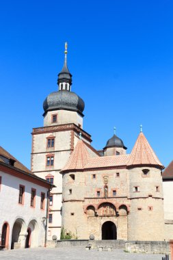 Scherenbergtor Marienberg kale Würzburg, Almanya