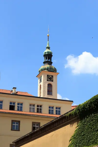 Torre del reloj de Clementinum, Praga — Foto de Stock