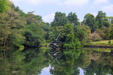 Singapur Botanik Bahçeleri, Singapur 'da bronz heykeli 