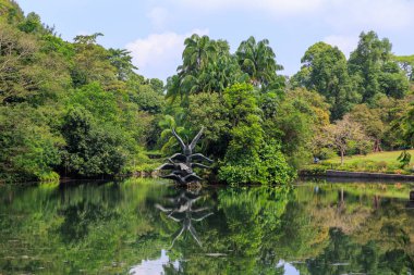 Singapur Botanik Bahçeleri, Singapur 'da bronz heykeli 