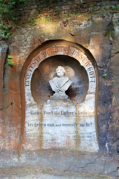 Martin Luther monument in Bad Schandau, Saxon Switzerland — Stock Photo, Image