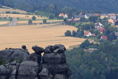 Köy Altendorf point Sakson İsviçre'ile ilgilenen Schrammstein görüldü