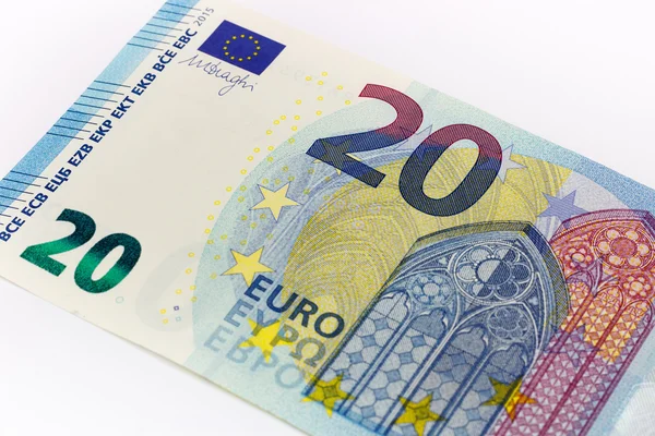 Nuevo billete de veinte billetes de 20 euros frente a la serie Europa —  Fotos de Stock