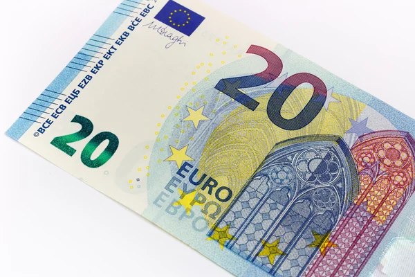 Nuevo billete de veinte billetes de 20 euros frente a la serie Europa —  Fotos de Stock