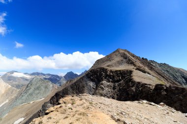 Dağ panorama Zirvesi Kreuzspitze Hohe Tauern Alps, Avusturya için