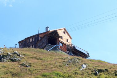 Alpine hut Bonn Matreier Hutte Hohe Tauern alps, Avusturya için