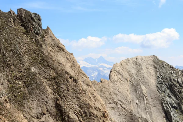 Vista hacia la montaña Grossglockner en Hohe Tauern Alps, Austria — Foto de Stock