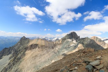 Hohe Tauern Alps, Avusturya için dağ ve buzul panorama
