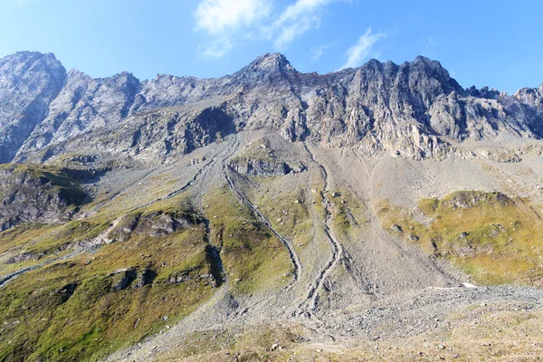 Horské panorama ve Vysoké Taury Alpy, Rakousko — Stock fotografie