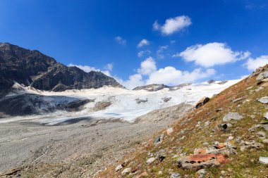 Hohe Tauern Alps, Avusturya için dağ buzul panorama