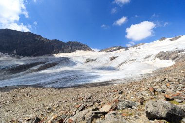 Hohe Tauern Alps, Avusturya için dağ buzul panorama