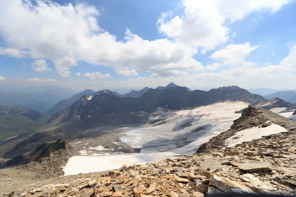 Gletsjer bergpanorama in Hohe Tauern Alps, Oostenrijk — Stockfoto