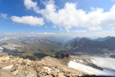 Hohe Tauern Alps, Avusturya için dağ buzul panorama