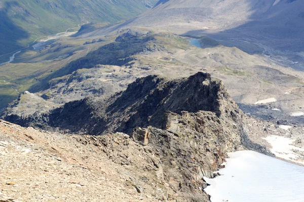 Hegyi panoráma nyílik a Hohe Tauern Alpokban, Ausztria — Stock Fotó