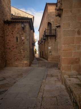 Caceres Sokağı, UNESCO Dünya Mirası Şehri, Extremadura, İspanya