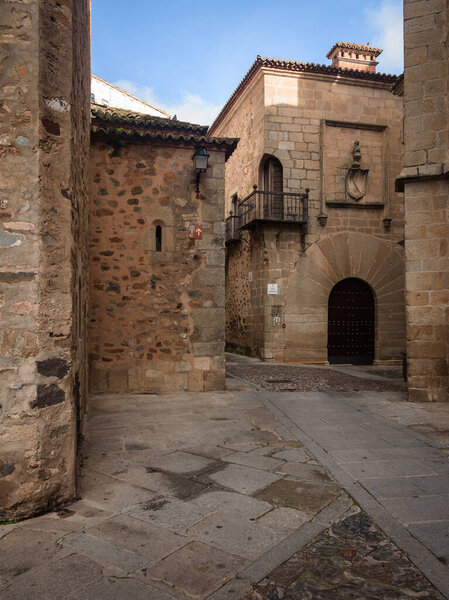 Street of Caceres old town, UNESCO World Heritage City, Extremadura, Spain
