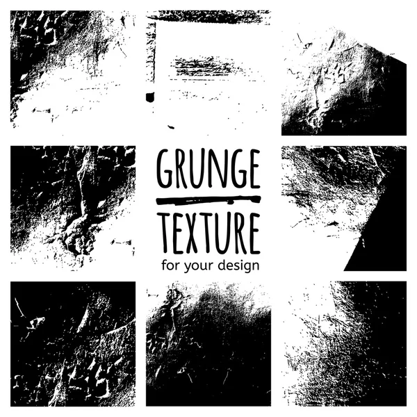 Grunge texture nere — Vettoriale Stock