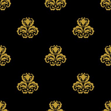Altın vintage damasko dekor 