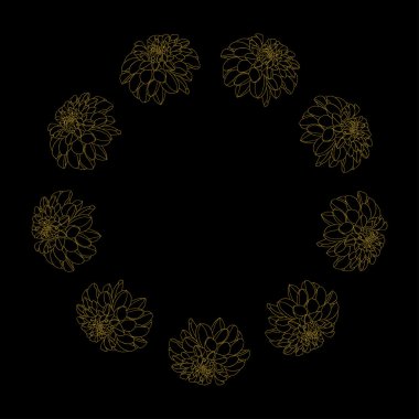 Altın Şakayık dekor seamless modeli