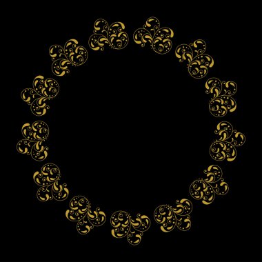 Altın vintage damasko dekor 