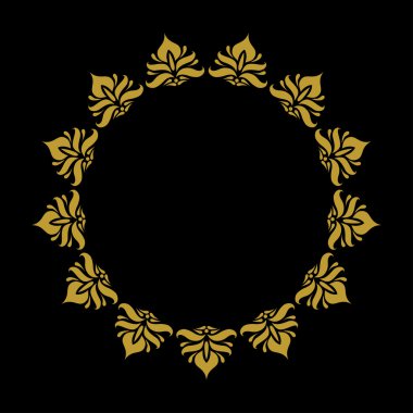 Altın vintage damasko dekor 