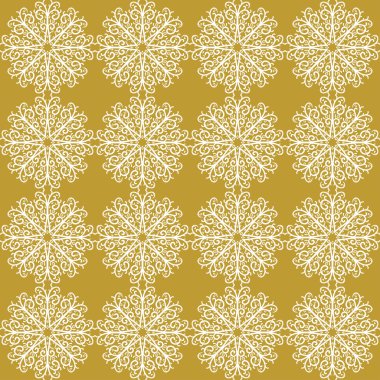 Altın vintage dekor seamless modeli