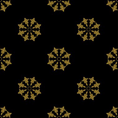 Altın vintage dekor seamless modeli