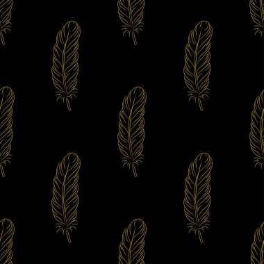 Altın tüy seamless modeli