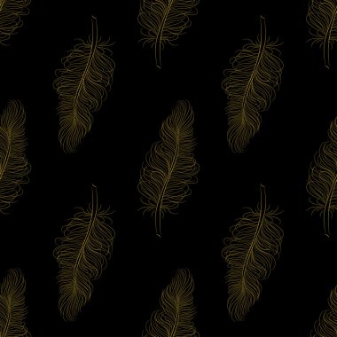 Altın tüy seamless modeli