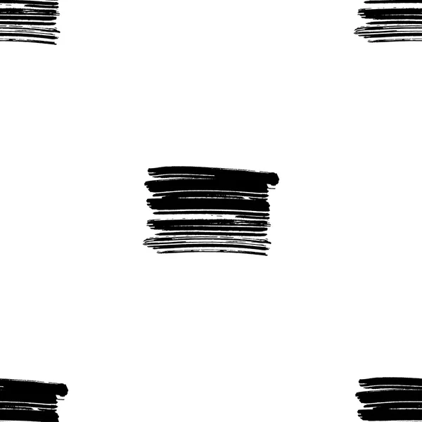 Brush ink grunge seamless design — Stock Vector