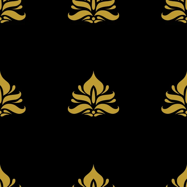 Gouden vintage damast-decor — Stockvector