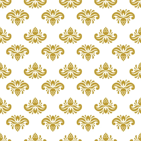 Decoración de damasco vintage dorado — Archivo Imágenes Vectoriales