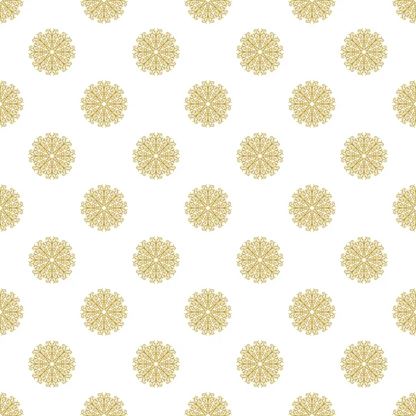 Golden vintage decor seamless pattern — Stock Vector