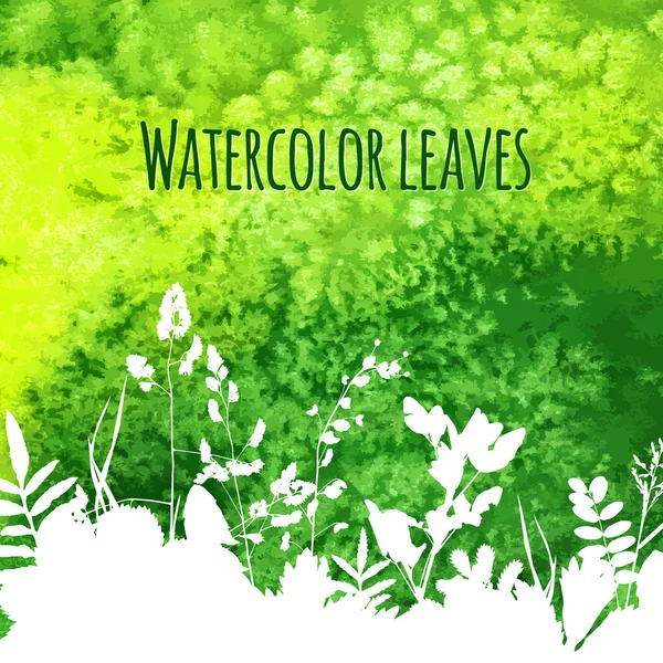 yaprak suluboya zemin üzerine