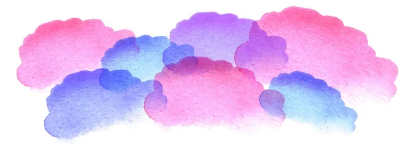 Nuages aquarelle — Image vectorielle