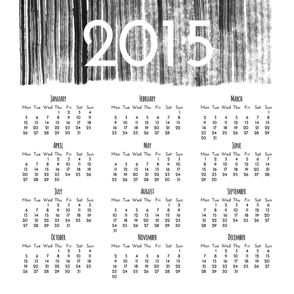 Modelo de projeto do calendário 2015 —  Vetores de Stock