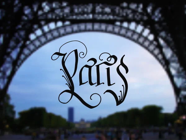 Paris dessin dessiné à la main — Image vectorielle