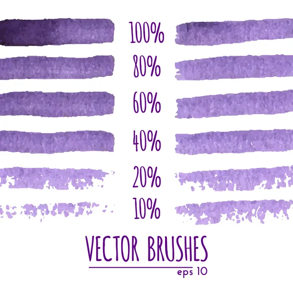 Vector brushes collection — Stock Vector