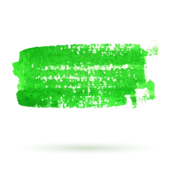 Grünes Aquarell-Banner — Stockvektor