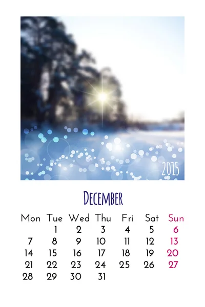 Kalender 2015 — Stockvektor