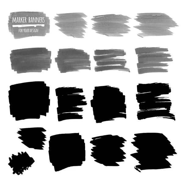 Marker afiş, çizgiler ve lekeler