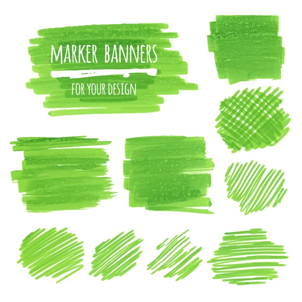 Marker afiş, çizgiler ve lekeler