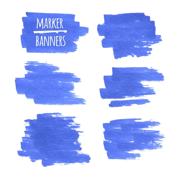 Marker afiş, çizgiler ve lekeler