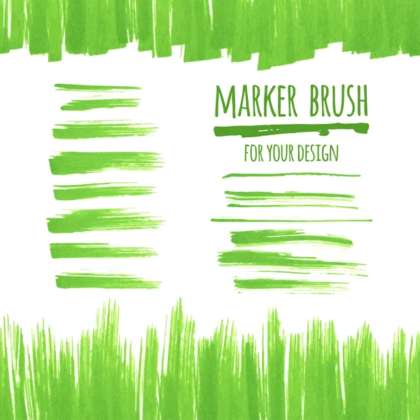 Marker afiş, fırça, çizgiler ve lekeler