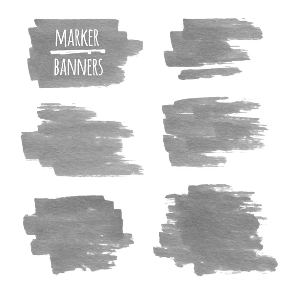 Marker afiş, çizgiler ve lekeler