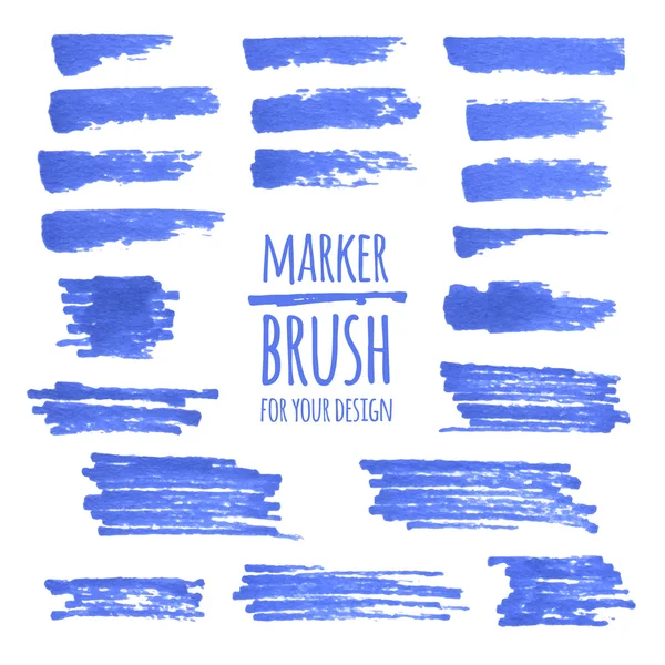 Marker afiş, çizgiler ve lekeler