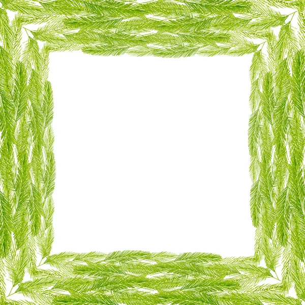 Moldura verde fresco — Fotografia de Stock