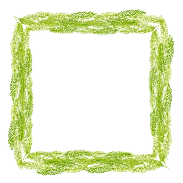 Frischer grüner Rahmen — Stockfoto